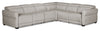 Sofa sectionnel à inclinaison électrique Aspen de Cindy Crawford Home 4 pièces avec fauteuil sans inclinable - argenté