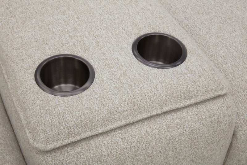 Sofa sectionnel à inclinaison électrique Balance 6 pièces avec appuie-têtes électriques - gingembre