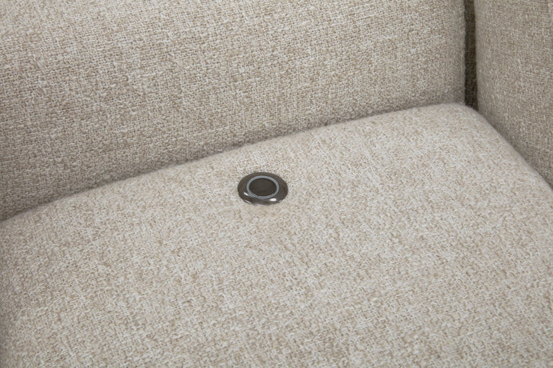 Sofa sectionnel à inclinaison électrique Balance 6 pièces avec appuie-têtes électriques - gingembre