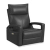 Fauteuil à inclinaison électrique Carlos de 31 po en cuir véritable de qualité supérieure avec coulissement et pivotement - gris