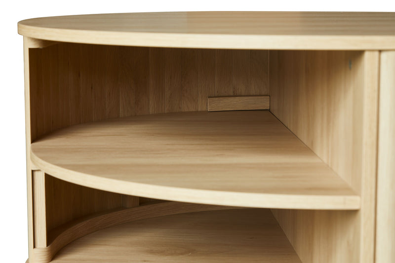 Table de bout moderne Juniper de 20 po - chêne naturel