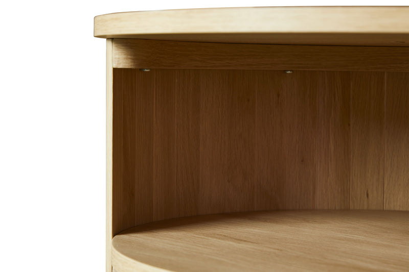 Table de bout moderne Juniper de 20 po - chêne naturel