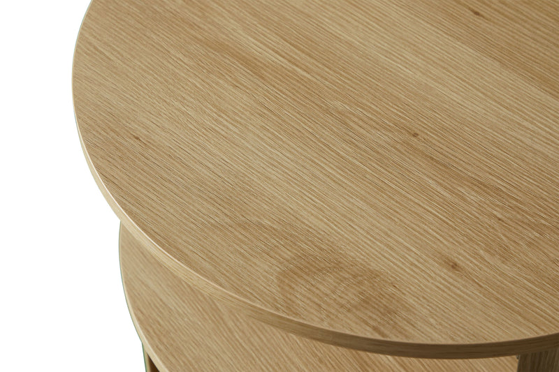 Table de bout moderne Juniper de 20 po - chêne naturel