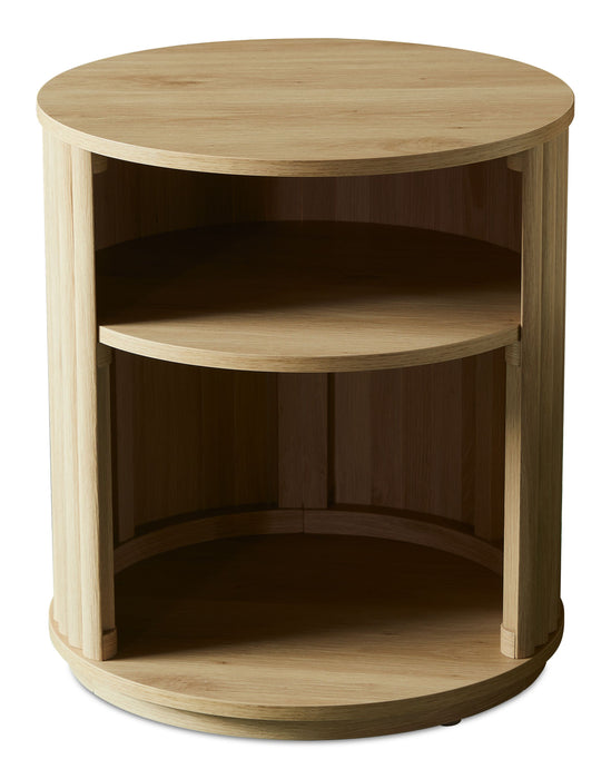 Table de bout moderne Juniper de 20 po - chêne naturel