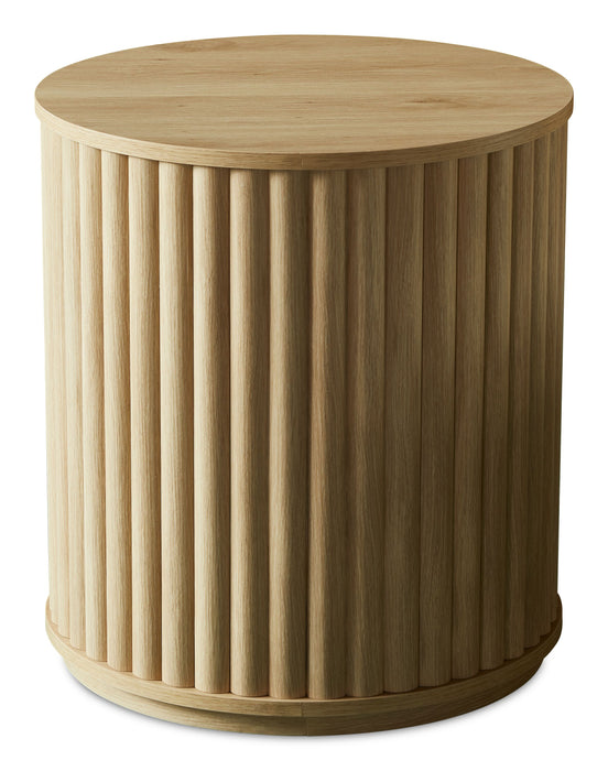 Table de bout moderne Juniper de 20 po - chêne naturel