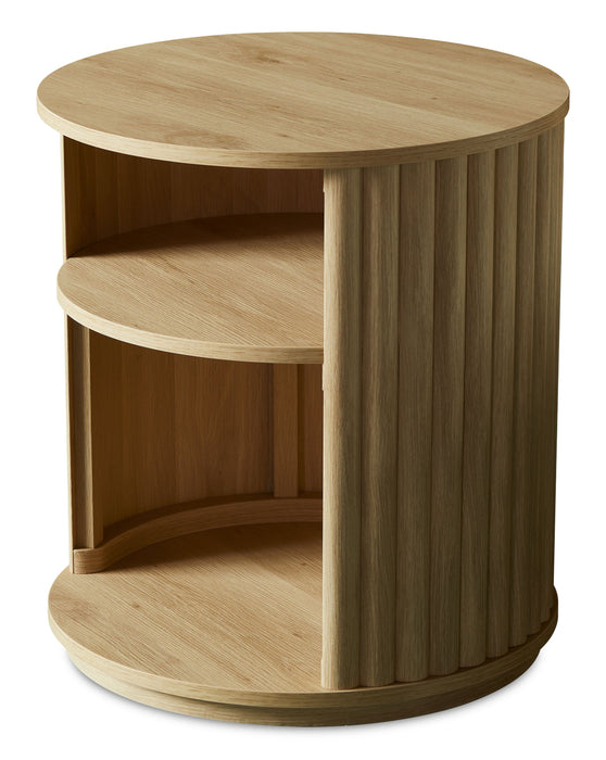 Table de bout moderne Juniper de 20 po - chêne naturel