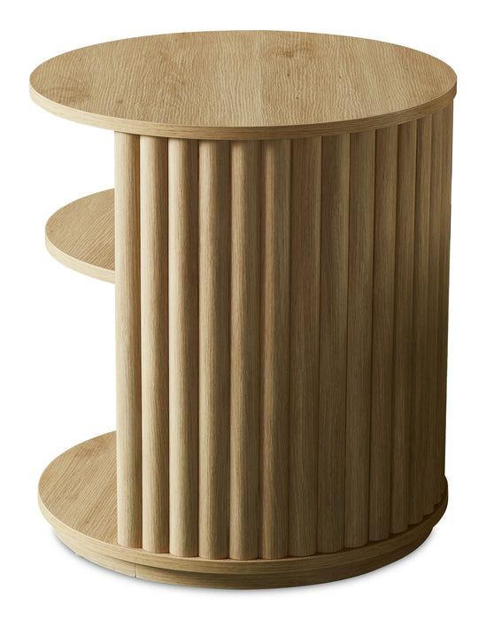 Table de bout moderne Juniper de 20 po - chêne naturel