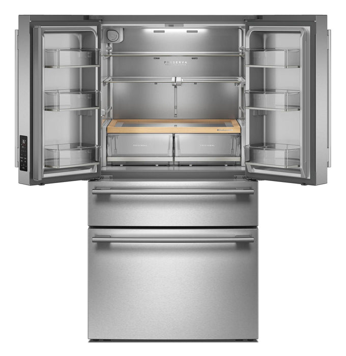 Réfrigérateur KitchenAid de 30 pi³ à portes françaises - acier inoxydable PrintShield - KRMF336SPS