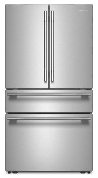  Réfrigérateur KitchenAid de 30 pi³ à portes françaises - acier inoxydable PrintShield - KRMF336SPS