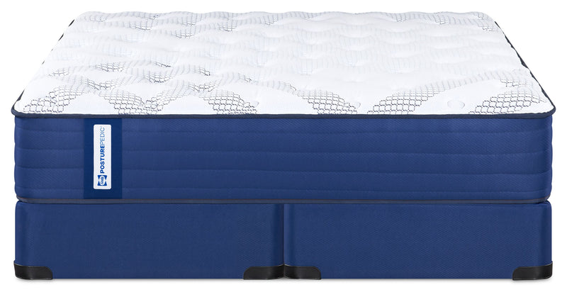 Ensemble matelas moyen à plateau régulier Espanola PosturepedicMD de série 850 de Sealy pour très grand lit