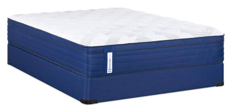 Ensemble matelas moyen à Euro-plateau Minden PosturepedicMD de série 1050 de Sealy pour grand lit