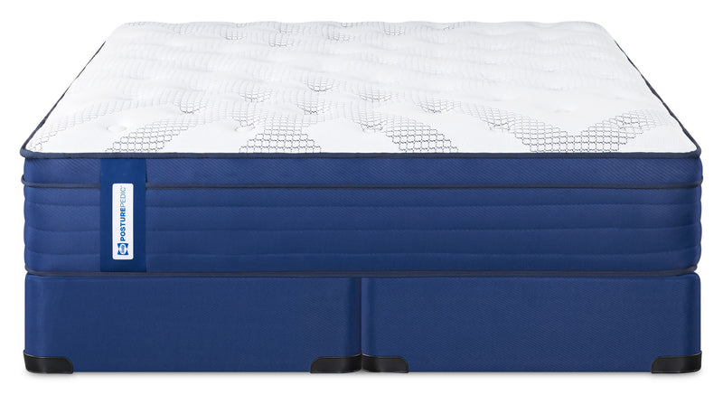Ensemble matelas moyen à Euro-plateau Minden PosturepedicMD de série 1050 de Sealy pour très grand lit