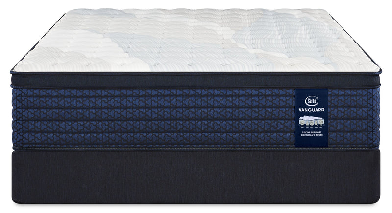 Ensemble matelas ferme à Euro-plateau Stonehaven Vanguard de Serta pour grand lit