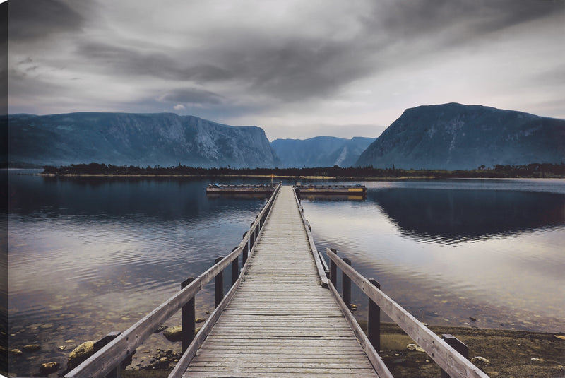 Toile décorative tendue « Walk to Lake » - 24 po x 36 po