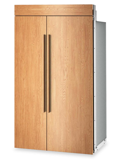 Réfrigérateur encastré KitchenAid de 30 pi3 et de 48 po à compartiments juxtaposés - panneau personnalisable - KBSN748TPA