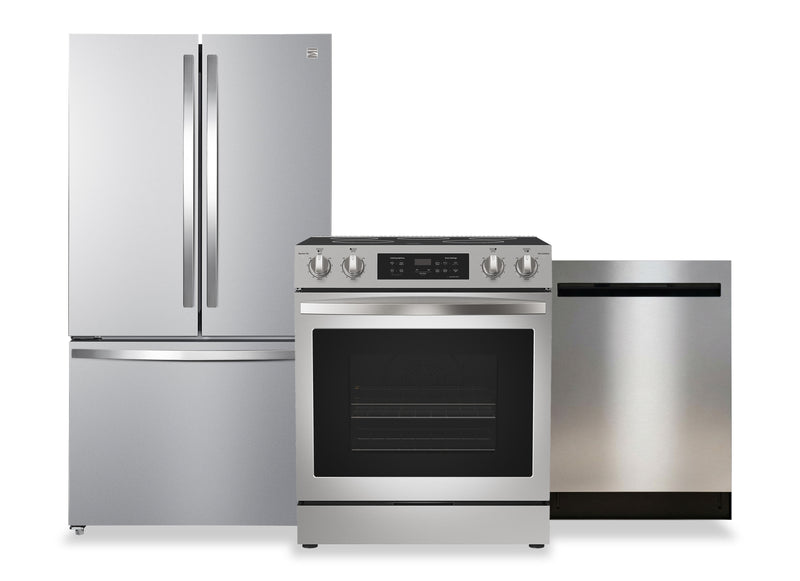 Ensemble de 3 électroménagers Kenmore pour la cuisine - acier inoxydable 