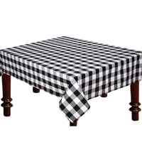 Nappe de 60 po x 90 po à point à carreaux blanc