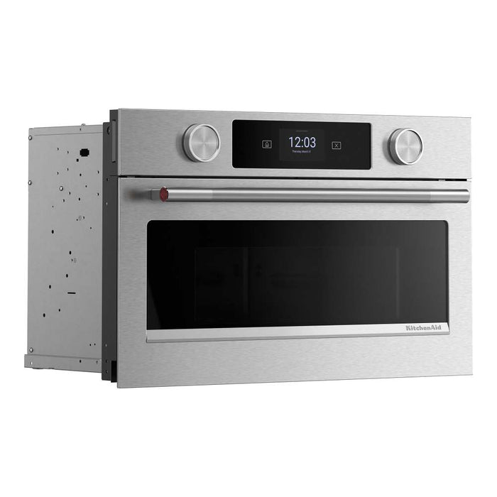 Four à micro-ondes encastré KitchenAid de 27 po avec friture à air - PrintShieldMC - KMBS727SPS