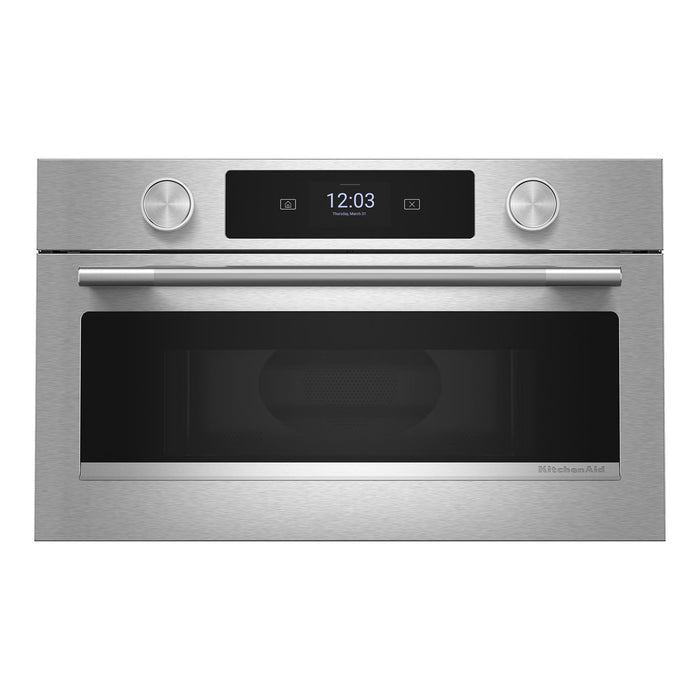 Four à micro-ondes encastré KitchenAid de 27 po avec friture à air - PrintShieldMC - KMBS727SPS