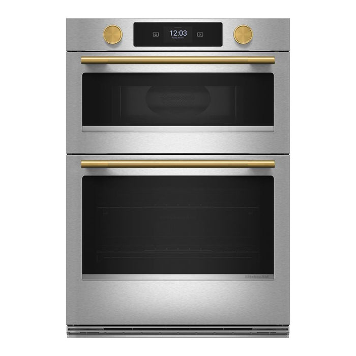Four mural combiné intelligent électrique KitchenAid de 30 po avec caméra de cuisson – acier inoxydable PrintShieldMC - KOEC930SPS