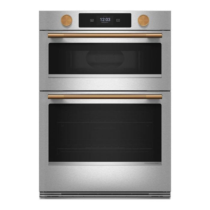 Four mural combiné intelligent électrique KitchenAid de 30 po avec caméra de cuisson – acier inoxydable PrintShieldMC - KOEC930SPS