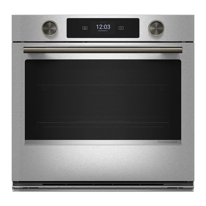 Four mural combiné intelligent électrique KitchenAid de 30 po avec caméra de cuisson - acier inoxydable PrintShieldMC - KOES930SPS