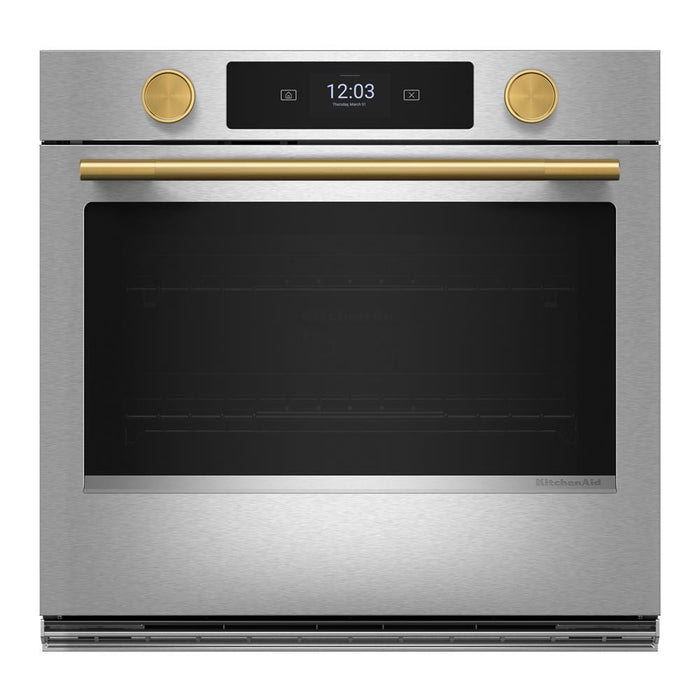 Four mural combiné intelligent électrique KitchenAid de 30 po avec caméra de cuisson - acier inoxydable PrintShieldMC - KOES930SPS