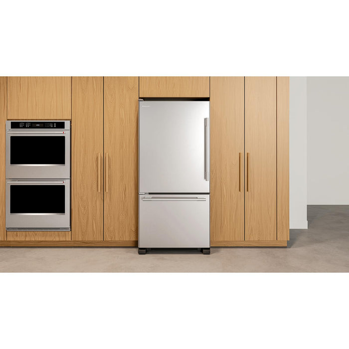 Réfrigérateur KitchenAid de 19 pi³ et de 30 po de profondeur standard à congélateur inférieur - KRBL130SPS