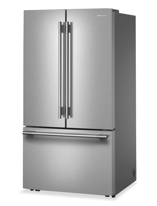 Réfrigérateur à portes françaises KitchenAid de 31 pi³ – acier inoxydable avec fini PrintShieldMC – KRFF336SPS