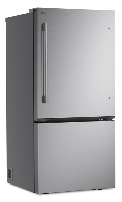 Réfrigérateur LG de 26 pi3 et de 33 po de profondeur standard à congélateur inférieur - LB26H2200S \t
