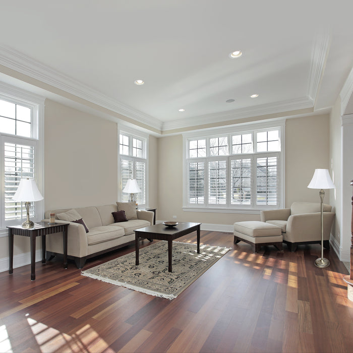 Ensemble 3 pièces Elegant Designs de 2 lampes de table et de 1 lampe à pied - laiton antique