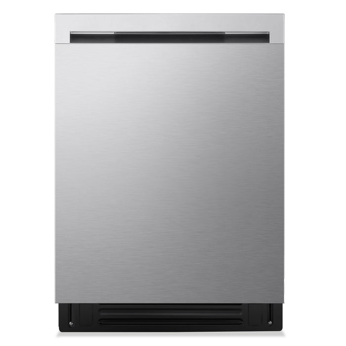 Lave-vaisselle FlushFitMC de LG de 23,75 po et de 46 dBA avec commandes sur le dessus et 3e panier - acier inoxydable - LDNPQ445S