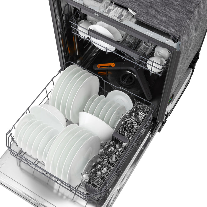 Lave-vaisselle FlushFitMC de LG de 23,75 po et de 46 dBA avec commandes sur le dessus et 3e panier - acier inoxydable - LDNPQ445S