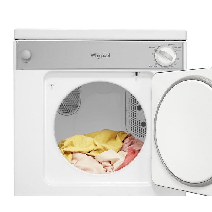 Sécheuse électrique Whirlpool de 3,4 pi³ et de 24 po - blanche - superposable - LDR3822PQ