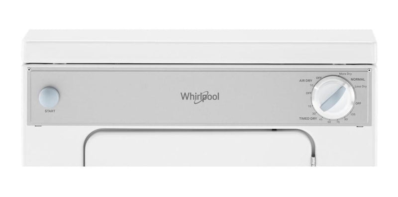 Sécheuse électrique Whirlpool de 3,4 pi³ et de 24 po - blanche - superposable - LDR3822PQ