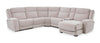 Sofa sectionnel de droite à inclinaison électrique Legacy de Shaquille O’Neal Home 6 pièces avec confort Shaq-o-pedic - gris 