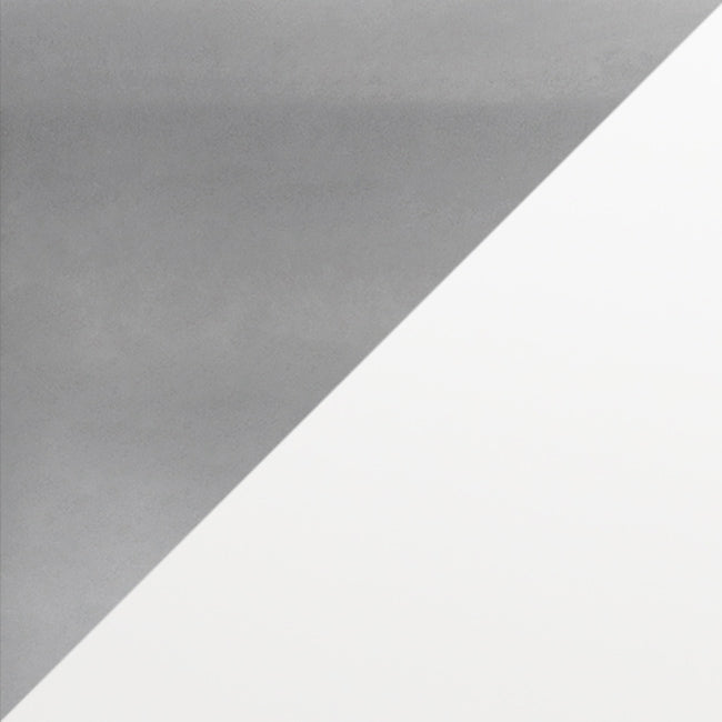 Lampe à pied contemporaine Medusa de Simple Designs de 67 po à plusieurs têtes à 5 ampoules avec col de cygne réglable et abat-jours blancs - argentée