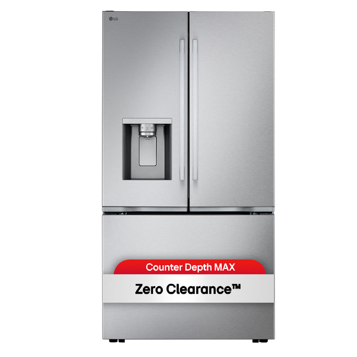 Réfrigérateur LG de 24 pi3 et de 36 po de profondeur comptoir Counter-Depth MAXMC à portes françaises avec système de charnières Zero ClearanceMC - LF24Z6330S
