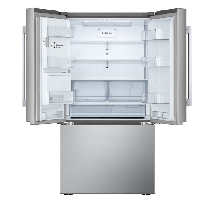Réfrigérateur LG de 26 pi3 et de 36 po de profondeur comptoir à portes françaises - acier inoxydable - LF26WCH62S
