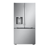 Réfrigérateur LG de 26 pi3 et de 36 po de profondeur comptoir à portes françaises - acier inoxydable - LF26WCH62S