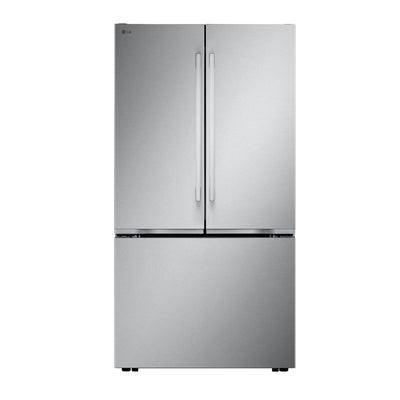 LG 36" 27 Cu. Ft. Counter-Depth MAX® French 3-Door Refrigerator – Stainless Steel - LF27NCH10S | Réfrigérateur à 3 portes LG de 27 pi3 et de 36 po de profondeur comptoir MAXMD à portes françaises - acier inoxydable - LF27NCH10S
