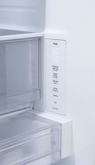 Réfrigérateur à 3 portes LG de 31 pi3 et de 36 po à portes françaises de profondeur standard MAXMD - LF31WSH63S