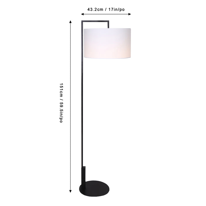Ensemble 2 lampes Jax de Kort & Co. noir mat et doré avec recharge USB, 1 lampe à pied et 1 lampe de table