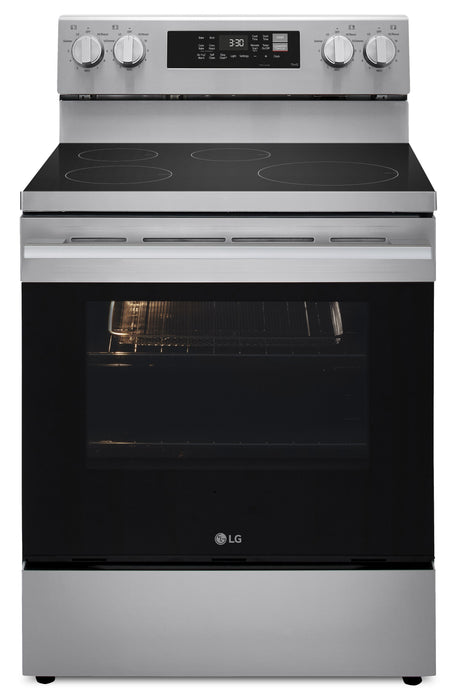 Cuisinière à induction LG de 6,3 pi3 et de 30 po avec convection ProBake ConvectionMD - acier inoxydable - LRIN6323YE 