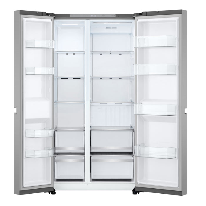 Réfrigérateur LG de 23 pi3 et 36 po de profondeur comptoir à compartiments juxtaposés - argenté Prime - LS23NCP20V