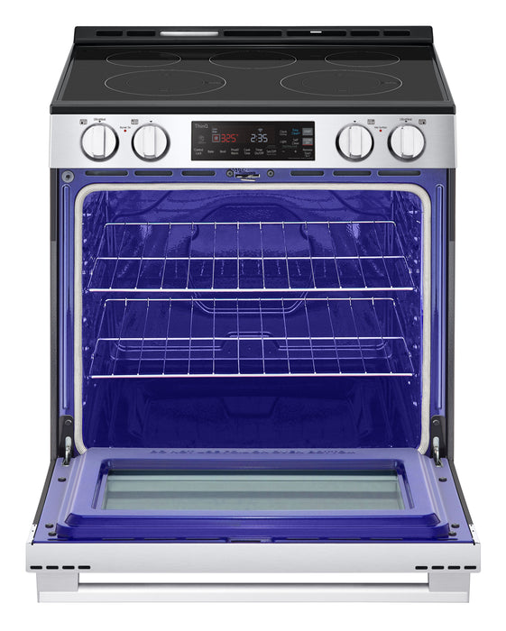Cuisinière électrique LG de 6,3 pi3 et de 30 po avec autonettoyage - acier inoxydable PrintProofMC - LSEL6331XE
