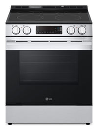 Cuisinière électrique LG de 6,3 pi3 et de 30 po avec autonettoyage - acier inoxydable PrintProofMC - LSEL6331XE