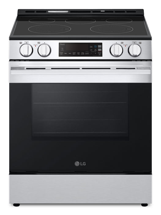Cuisinière électrique LG de 6,3 pi3 et de 30 po avec autonettoyage - acier inoxydable PrintProofMC - LSEL6331XE