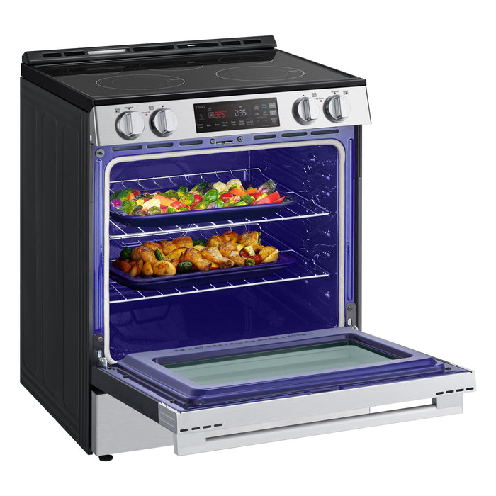Cuisinière électrique LG de 6,3 pi3 et de 30 po avec autonettoyage - acier inoxydable PrintProofMC - LSEL6331XE
