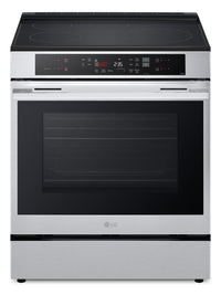 Cuisinière à induction LG de 6,3 pi3 et de 30 po avec friture à air - acier inoxydable PrintProofMC - LSIL6332XE